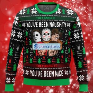 An Ugly Slasher Horror Movie Ugly Christmas Sweater Full Over Print Product Photo 1