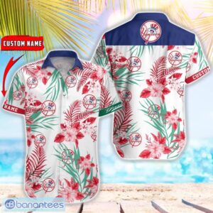 MLB New York Yankees Hawaiian Shirt Flower Baseball Shirt For Fans Product Photo 1