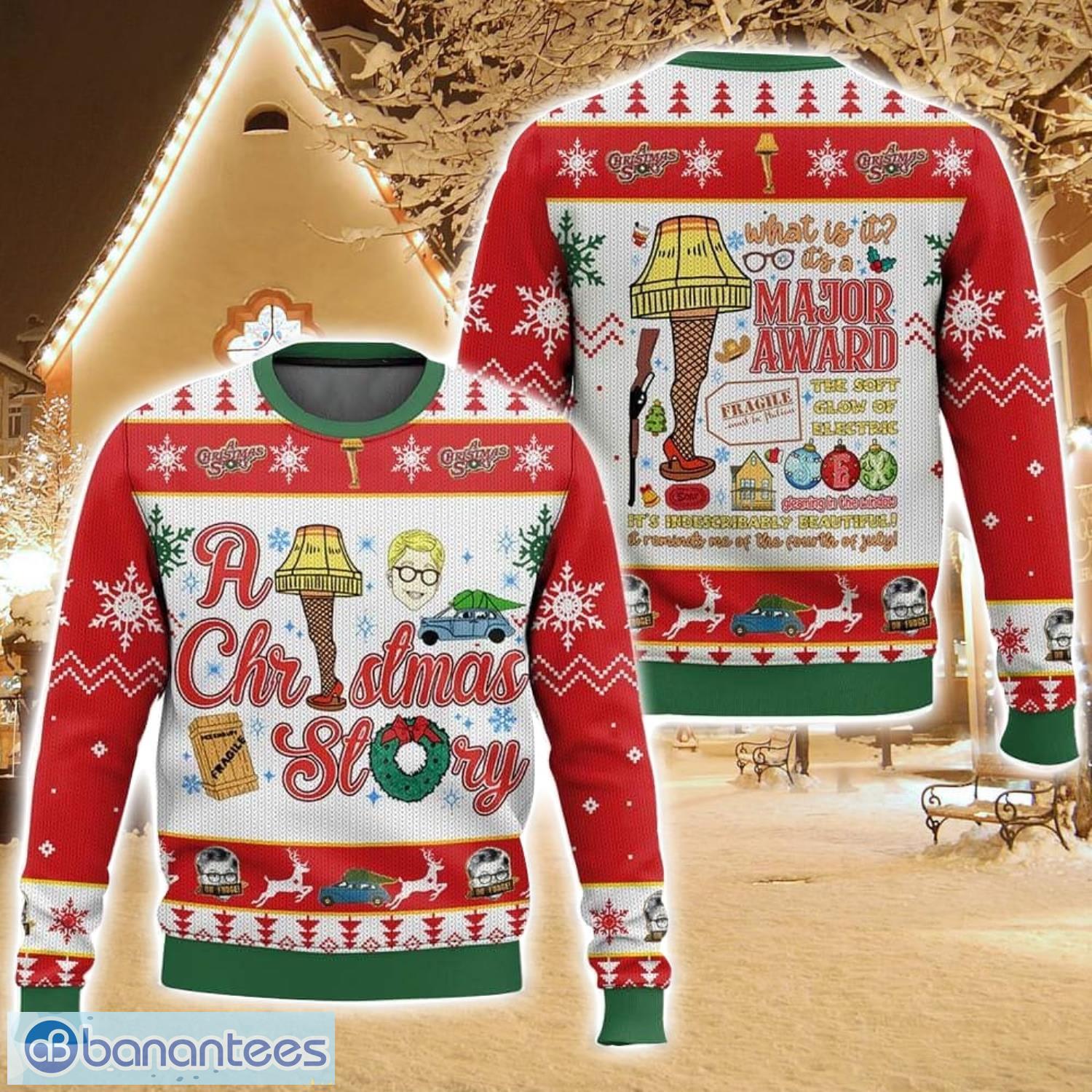 a christmas story ugly christmas sweater for men and women christmas holiday gift family gift image A Christmas Story Ugly Christmas Sweater For Men And Women Christmas Holiday Gift Family Gift Product Photo 1