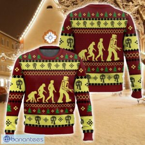 Robot Evolution Sheldon Cooper The Big Bang Theory Ugly Christmas Sweater For Men And Women Christmas Holiday Gift Family Gift Product Photo 1