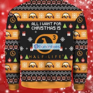 All I Want For Christmas Is Half life 3 Ugly Sweater Full Over Print Product Photo 2