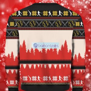 All Want For Christmas Is More Time For Softball Ugly Christmas Sweater Full Over Print Product Photo 2