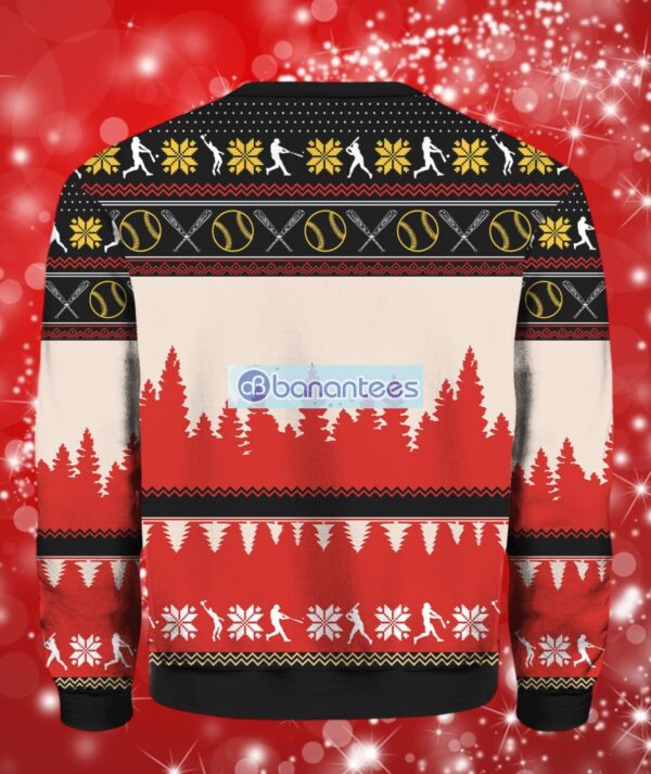 All Want For Christmas Is More Time For Softball Ugly Christmas Sweater Full Over Print Product Photo 2
