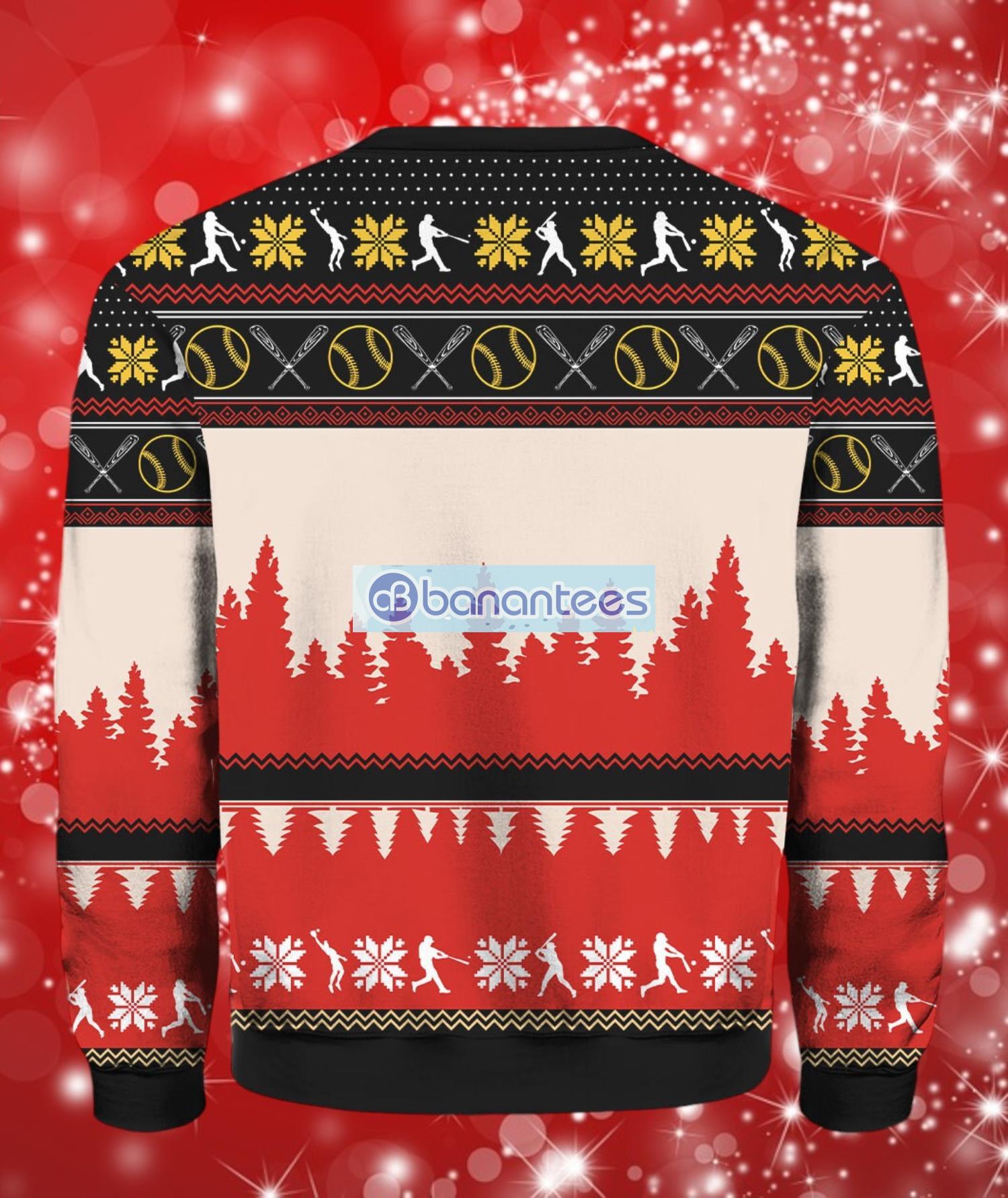 all want for christmas is more time for softball ugly christmas sweater full over print 1 image All Want For Christmas Is More Time For Softball Ugly Christmas Sweater Full Over Print Product Photo 2