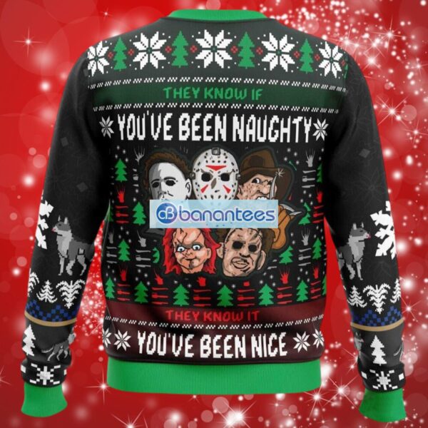An Ugly Slasher Horror Movie Ugly Christmas Sweater Full Over Print Product Photo 2