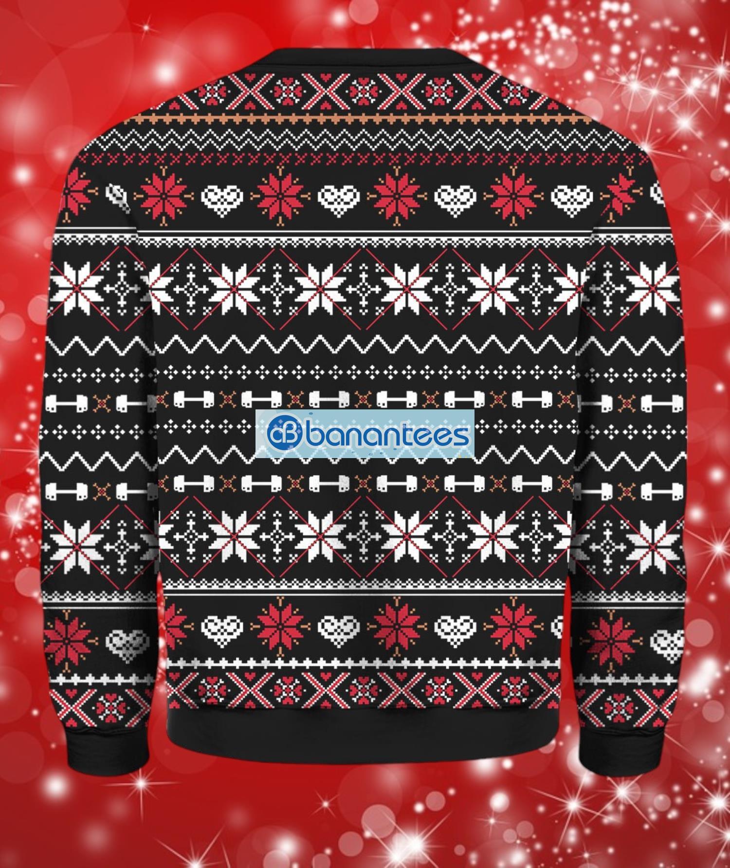 animal brodolf the red nose gainzdeer gym ugly christmas sweater full over print 1 image Animal Brodolf The Red Nose Gainzdeer Gym Ugly Christmas Sweater Full Over Print Product Photo 2