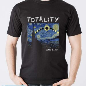 Art Solar Eclipse 2024 Totality April 8 Shirt - Men T-Shirt