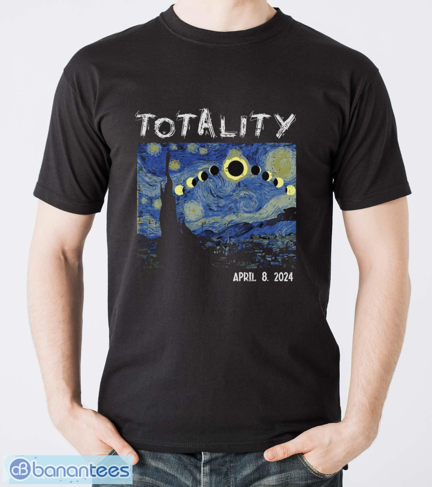 art solar eclipse 2024 totality april 8 shirt image Art Solar Eclipse 2024 Totality April 8 Shirt - Men T-Shirt