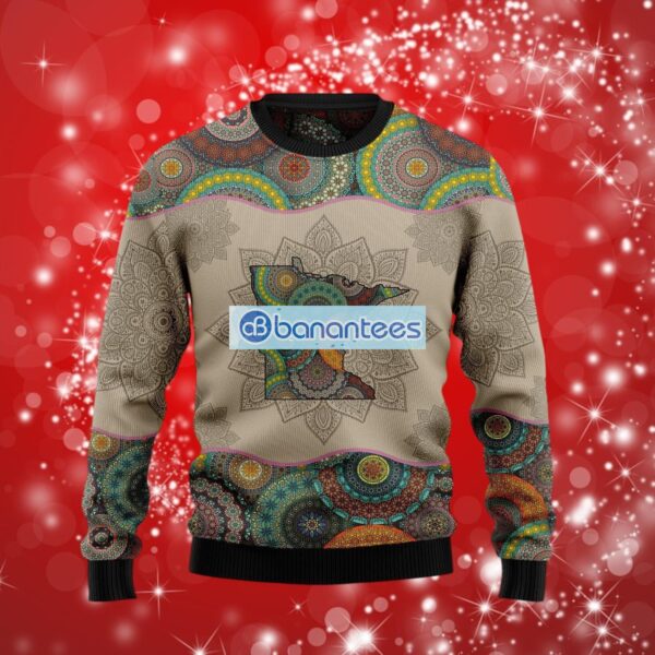Awesome Minnesota Mandala Christmas Sweater Full Over Print Product Photo 1