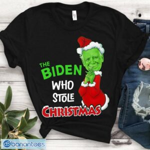 The Biden Who Stole Christmas 2022 Unisex T-Shirt Product Photo 1