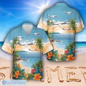 US Air Force 32nd FTS Raytheon T-1A Jayhawk Hawaiian Shirt Aloha Beach Shirt Product Photo 1