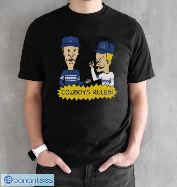 Beavis and Butt-Head Dallas Cowboys Rules NFL Shirt - Black Unisex T-Shirt