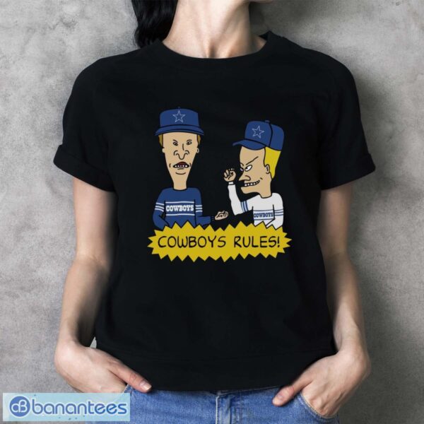 Beavis and Butt-Head Dallas Cowboys Rules NFL Shirt - Ladies T-Shirt