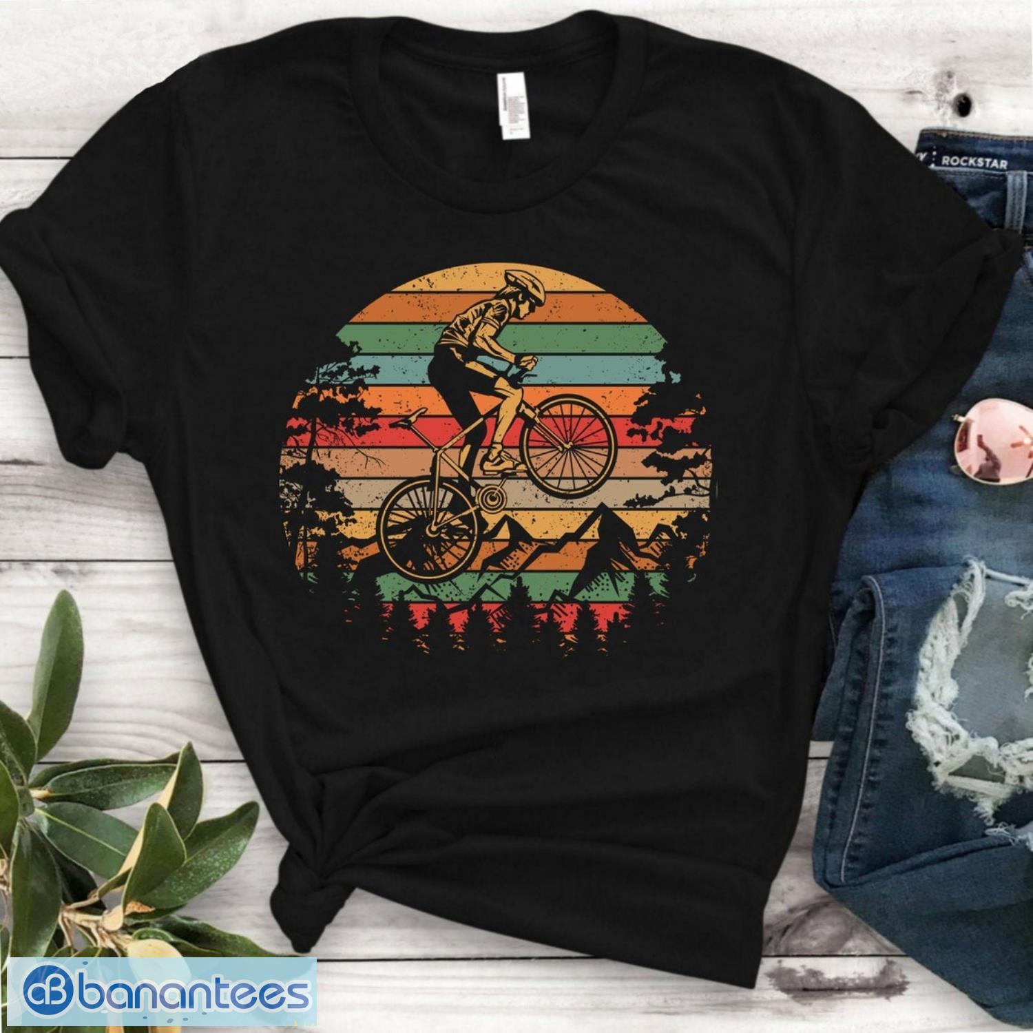 bicycle vintage shirt bicycle lover gift biking t shirts image Bicycle Vintage Shirt, Bicycle Lover Gift, Biking T-Shirts Product Photo 1