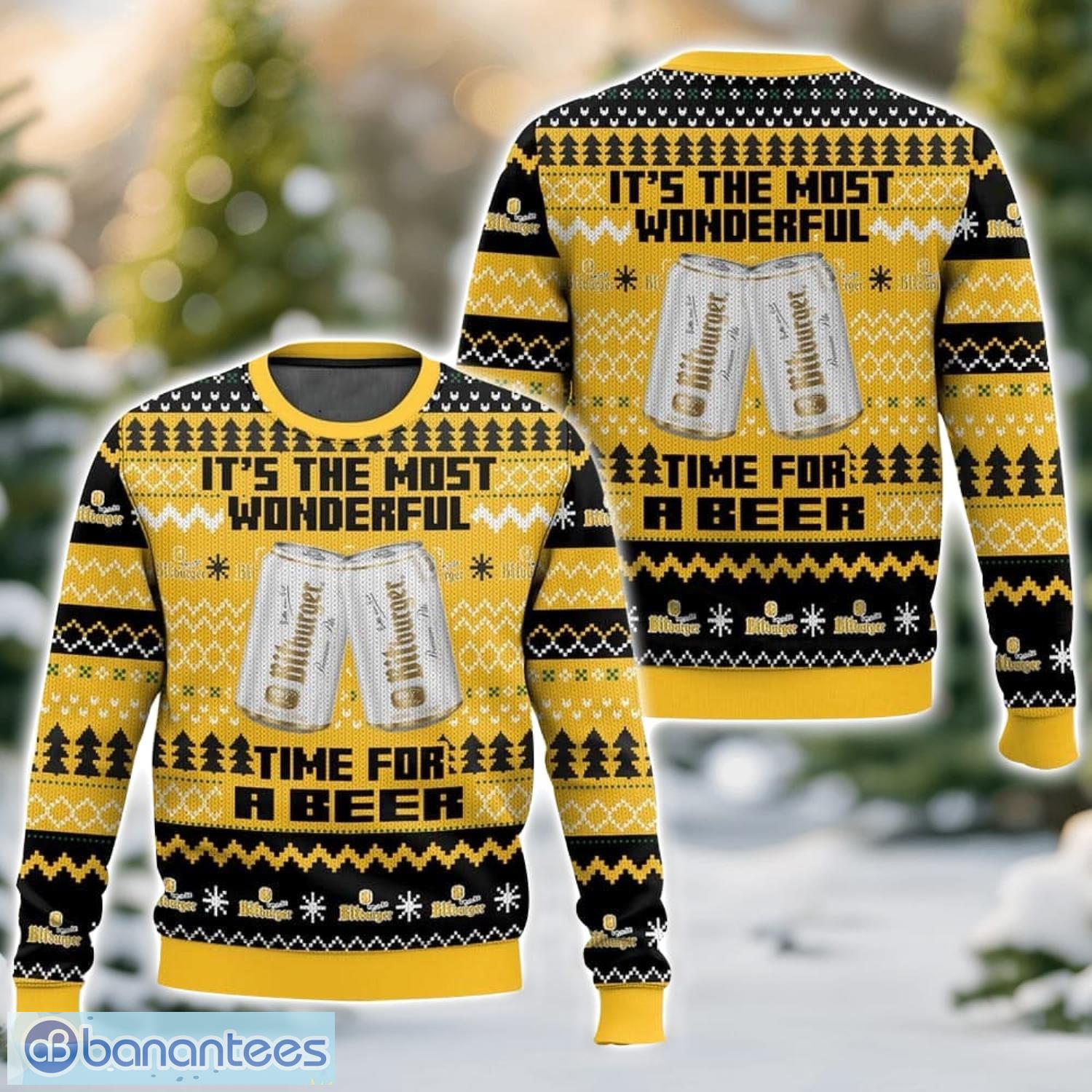 bitburger its the most wonderful time for a beer aop ugly christmas sweater gift for family chrismas gift image Bitburger It’s the Most Wonderful time for a Beer AOP Ugly Christmas Sweater Gift For Family Chrismas Gift Product Photo 1