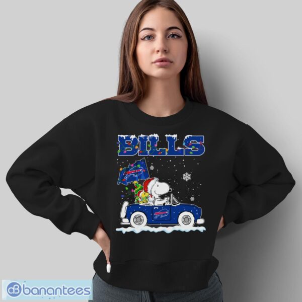 Buffalo Bills Snoopy And Woodstock Driving Car Shirt Sweatshirt Hoodie - Sweatshirt