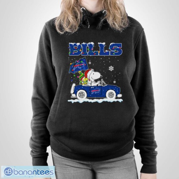 Buffalo Bills Snoopy And Woodstock Driving Car Shirt Sweatshirt Hoodie - Unisex Pullover Hoodie