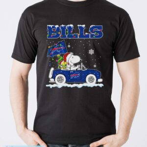 Buffalo Bills Snoopy And Woodstock Driving Car Shirt Sweatshirt Hoodie - Men T-Shirt