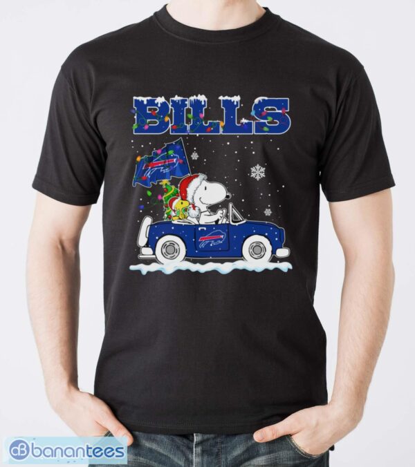 Buffalo Bills Snoopy And Woodstock Driving Car Shirt Sweatshirt Hoodie - Men T-Shirt