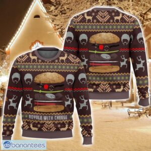 Pulp Fiction, Royale With Cheese Christmas Ugly Christmas Sweater For Men And Women Christmas Holiday Gift Family Gift Product Photo 1