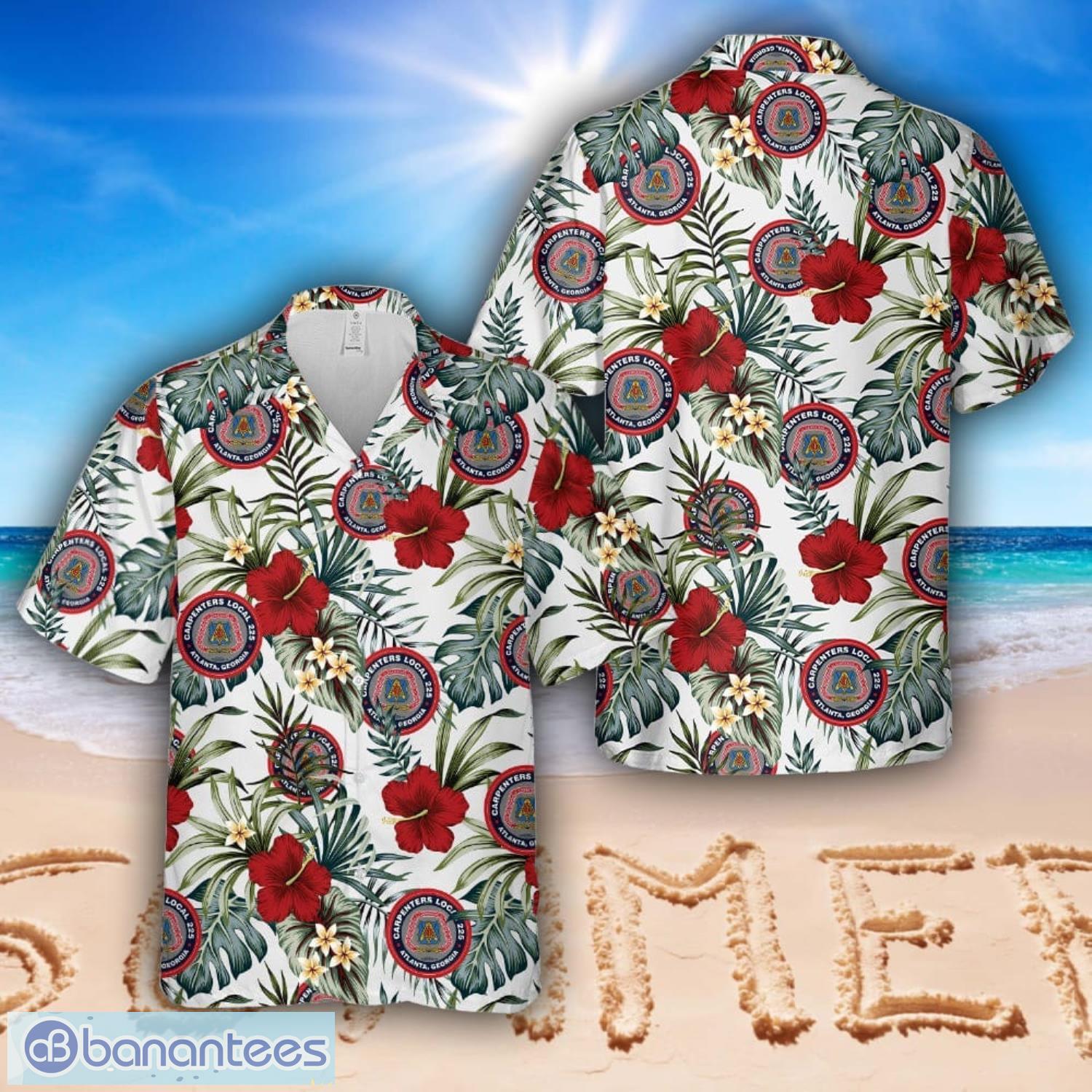 carpenters local union no 225 hawaiian shirt image Carpenter's Local Union No 225 Hawaiian Shirt Product Photo
