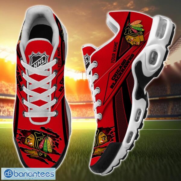 Chicago Blackhawks Air Cushion Sports Shoes Custom Name Gift TN Shoes Sneakers For Fans Men Women Shoes Product Photo 2