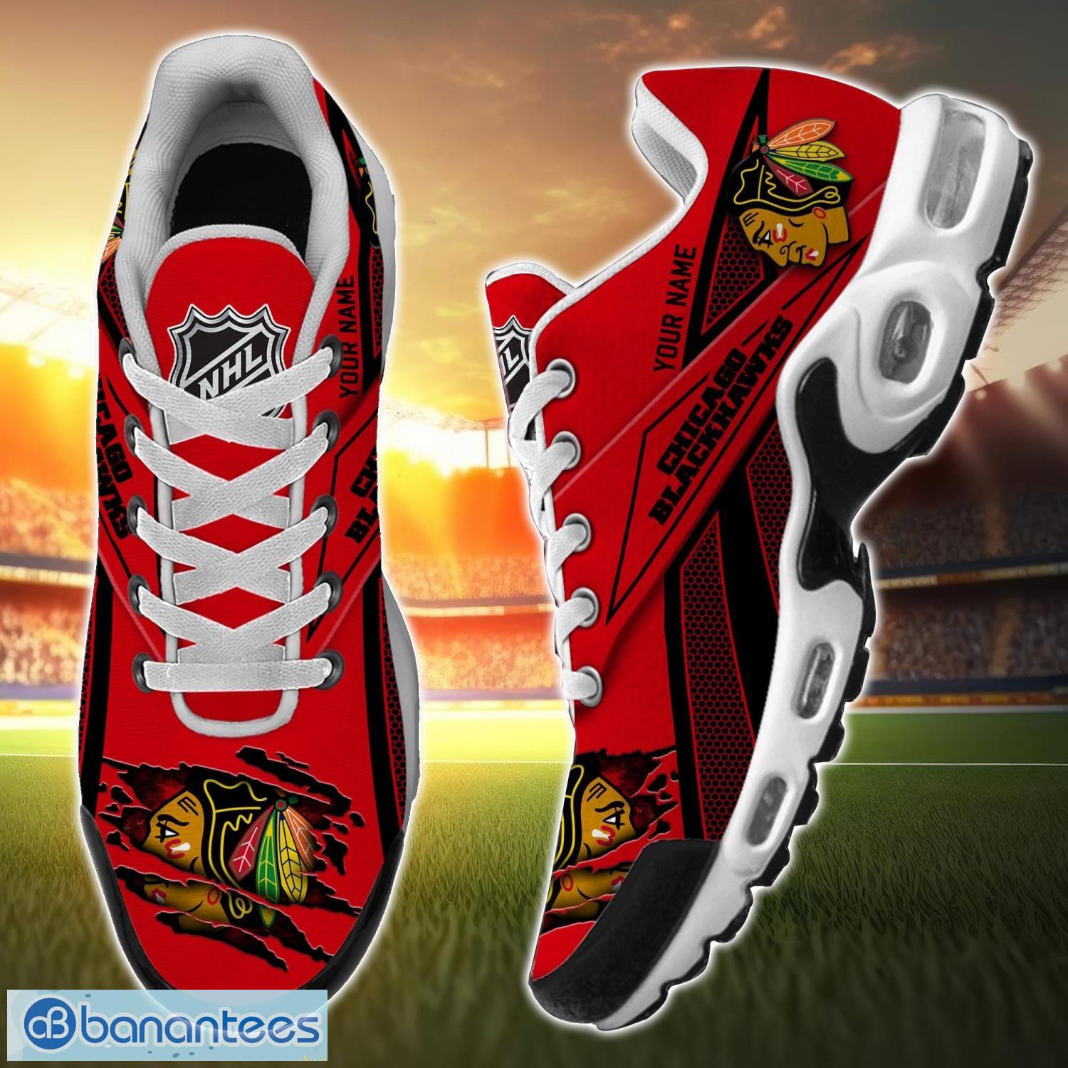 chicago blackhawks air cushion sports shoes custom name gift tn shoes sneakers for fans men women shoes 1 image Chicago Blackhawks Air Cushion Sports Shoes Custom Name Gift TN Shoes Sneakers For Fans Men Women Shoes Product Photo 2