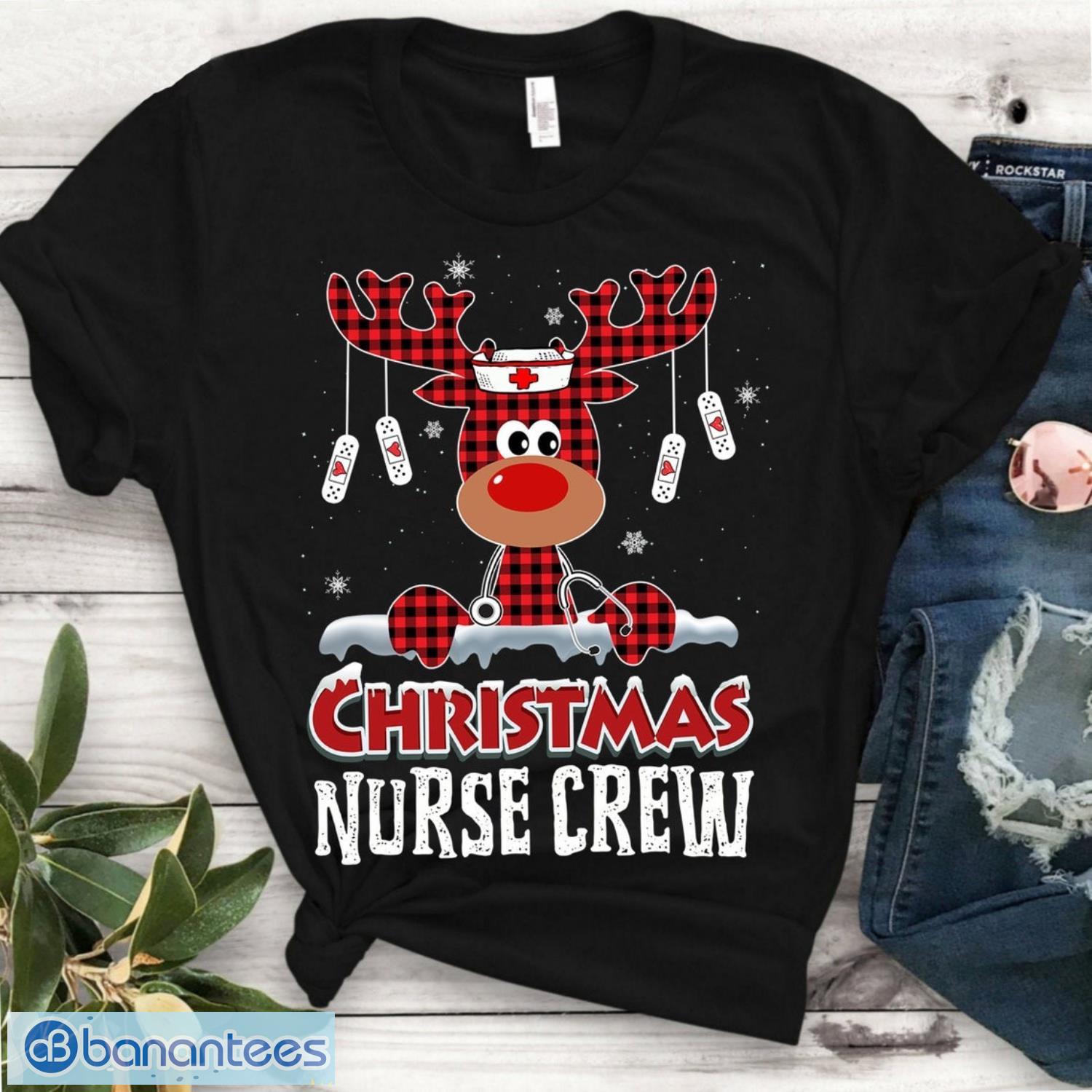 christmas nurse crew shirt boo boo crew reindeer nurse christmas tee cute buffalo plaid nursing t shirt image Christmas nurse crew Shirt - Boo Boo Crew Reindeer Nurse Christmas Tee, Cute Buffalo plaid Nursing T-Shirt Product Photo 1