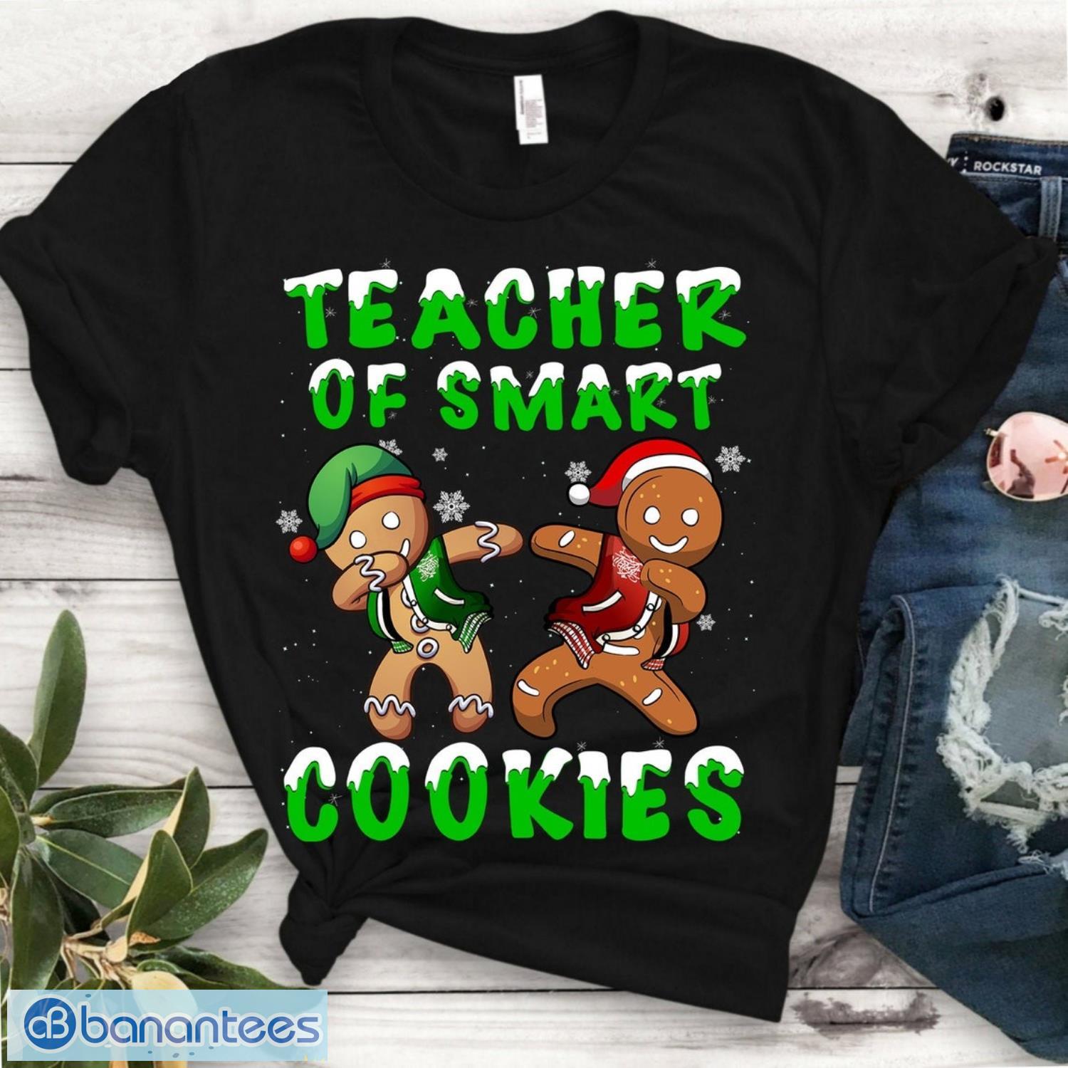 christmas shirt for teacher christmas teacher shirt teacher of smart cookies shirt image Christmas Shirt for Teacher, Christmas Teacher Shirt, Teacher of Smart Cookies Shirt Product Photo 1