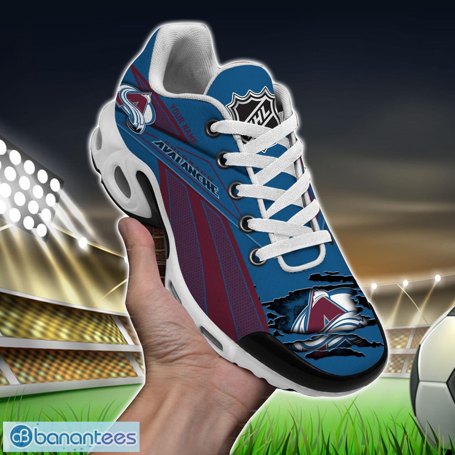 colorado avalanche air cushion sports shoes custom name gift tn shoes sneakers for fans men women team shoes image Colorado Avalanche Air Cushion Sports Shoes Custom Name Gift TN Shoes Sneakers For Fans Men Women Team Shoes Product Photo 1
