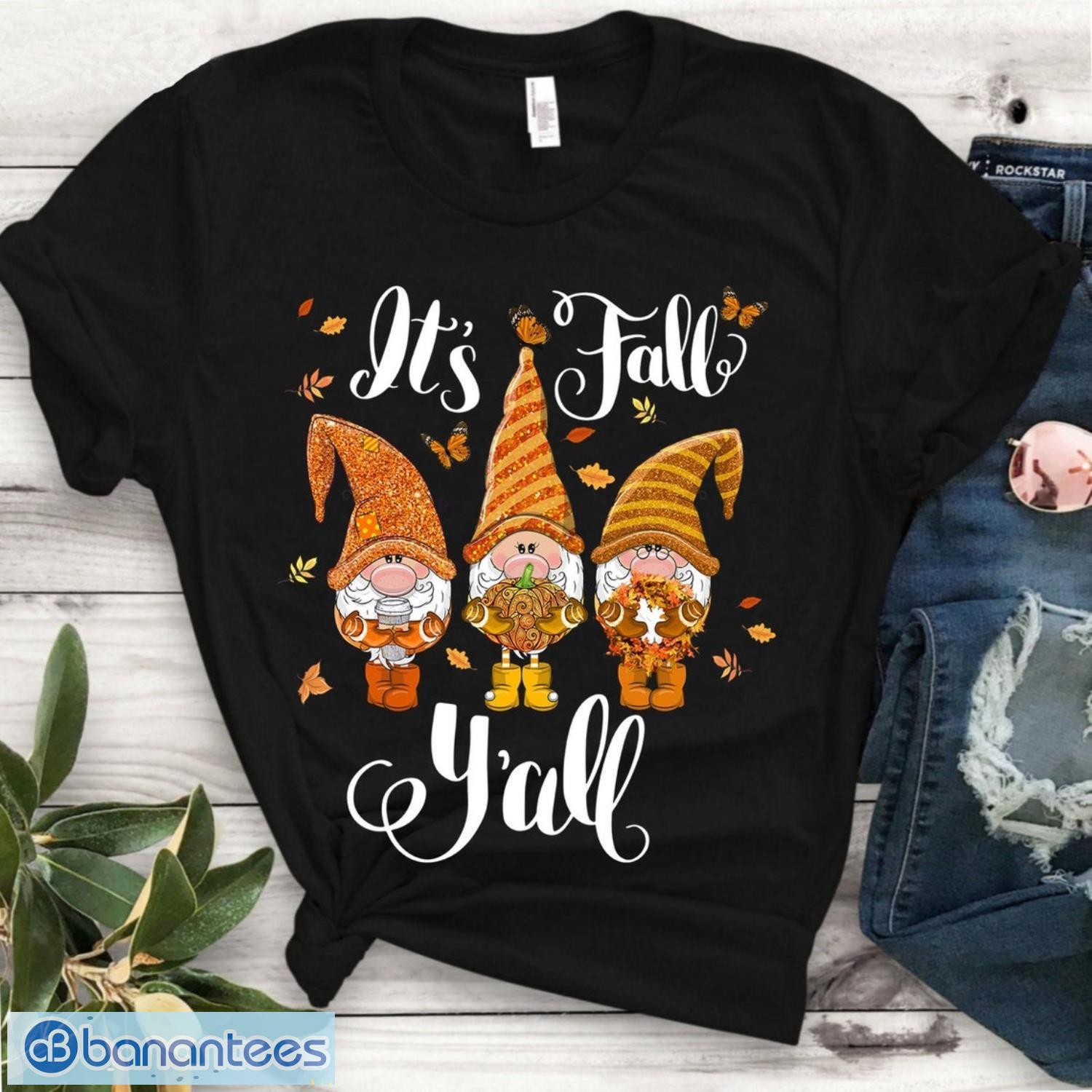 cute halloween gnomes t shirt gnomes autumn pumpkin fall shirt image Cute Halloween Gnomes T-Shirt, Gnomes Autumn Pumpkin Fall Shirt Product Photo 1