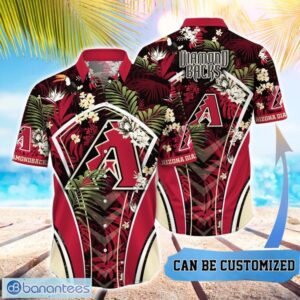 MLB Arizona Diamondbacks Hawaiian Shirt Flower Summer Tropical Aloha Shirt Product Photo 1
