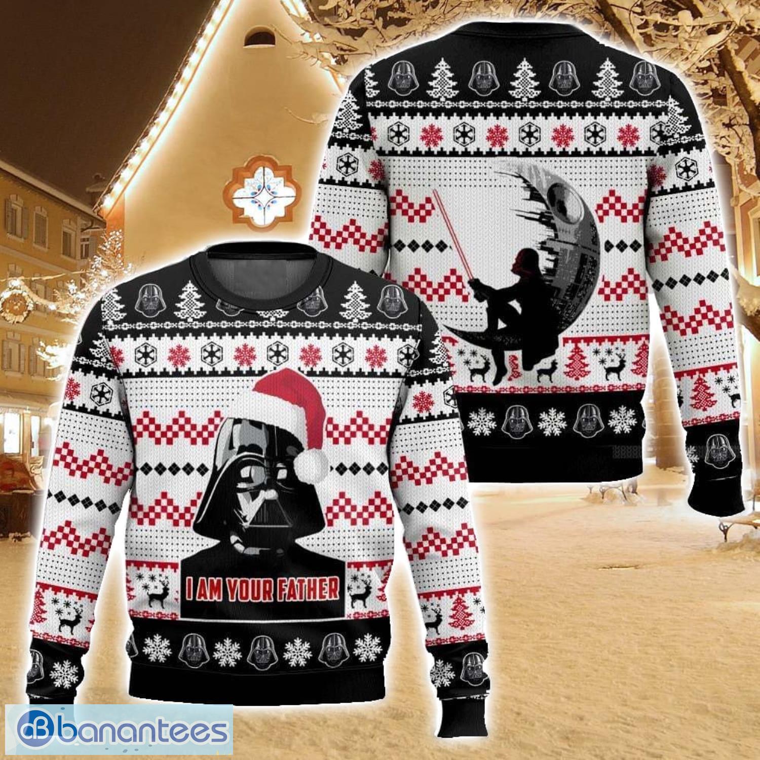 darth vader im your father christmas ugly christmas sweater christmas gift for family holiday gift image Darth Vader, I’m Your Father Christmas Ugly Christmas Sweater Christmas Gift For Family Holiday Gift Product Photo 1