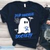 Dead Pancreas Society Bee Pink Warrior Breast Cancer Awareness Survivor Ghost Boo Bees Horror Halloween Horror Unisex T-Shirt Product Photo 1