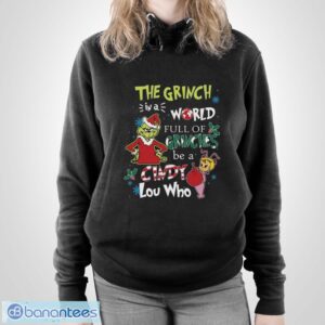 In A World Full Of Grinches Be A Cindy Lou Who Shirt, Grinch Christmas Shirt - Unisex Pullover Hoodie