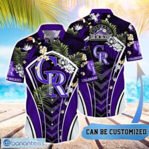 MLB Colorado Rockies Hawaiian Shirt Flower Summer Tropical Aloha Shirt Product Photo 1
