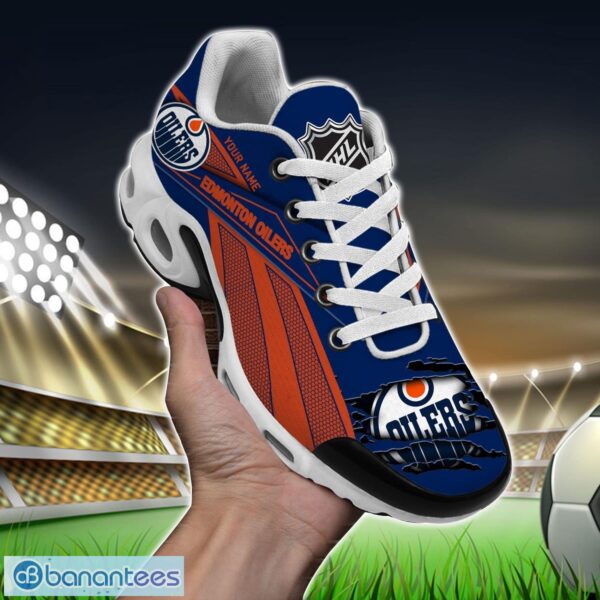 Edmonton Oilers Air Cushion Sports Shoes Custom Name Gift TN Shoes Sneakers For Fans Men Women Team Shoes Product Photo 1