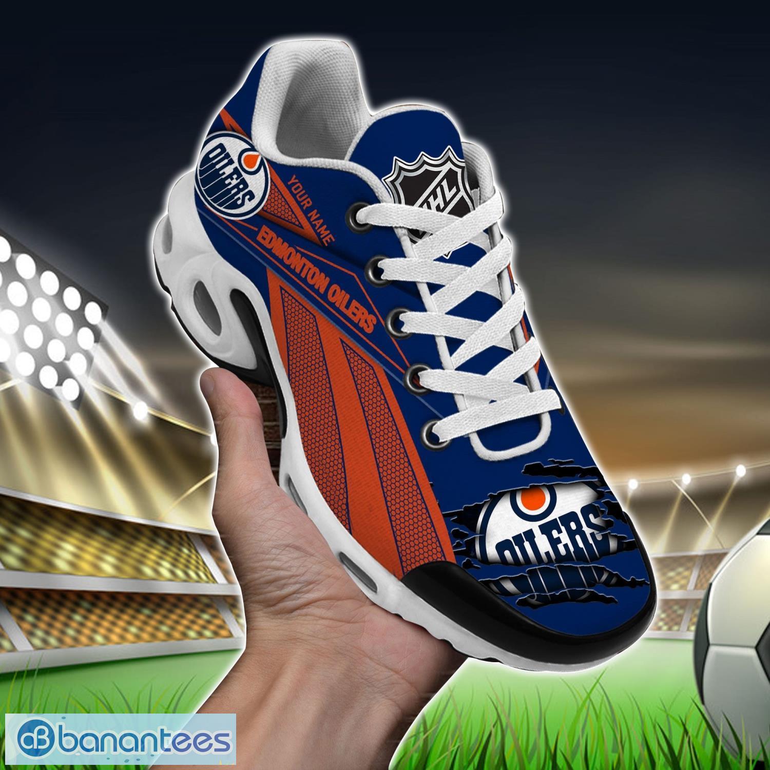 edmonton oilers air cushion sports shoes custom name gift tn shoes sneakers for fans men women team shoes image Edmonton Oilers Air Cushion Sports Shoes Custom Name Gift TN Shoes Sneakers For Fans Men Women Team Shoes Product Photo 1
