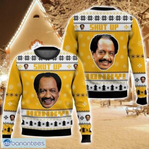 The Jeffersons, George Jefferson Shut up Honkey Ugly Christmas Sweater For Men And Women Christmas Holiday Gift Family Gift Product Photo 1