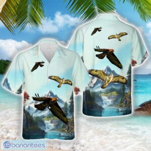 Soaring Buzzard Hawaiian Shirt Beach Shirt Product Photo 1