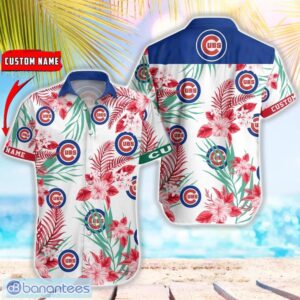 MLB Chicago Cubs Hawaiian Shirt Flower Baseball Shirt For Fans Product Photo 1