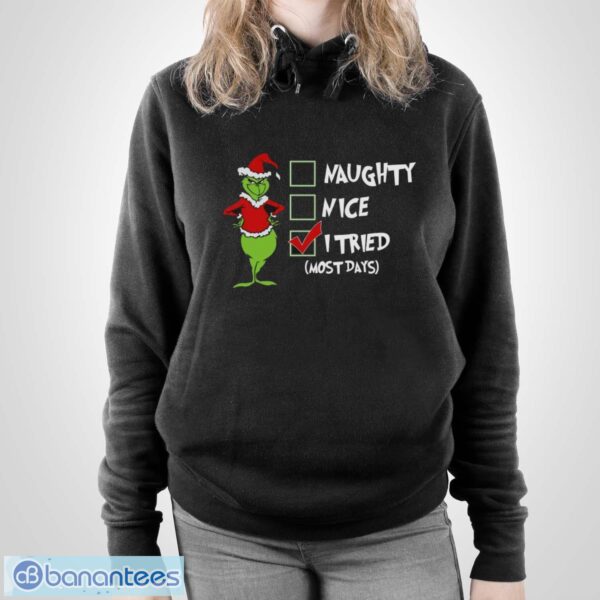 Funny Santa Grinch Shirt, Xmas T-Shirt, Grinch Christmas Shirt - Unisex Pullover Hoodie
