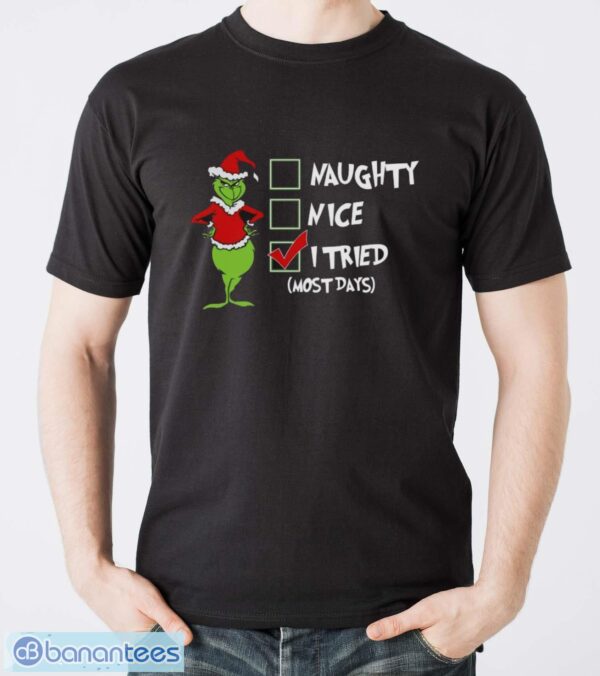 Funny Santa Grinch Shirt, Xmas T-Shirt, Grinch Christmas Shirt - Men T-Shirt
