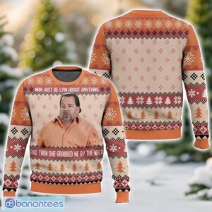 What neck Meme Christmas AOP Ugly Christmas Sweater Gift For Family Chrismas Gift Product Photo 1