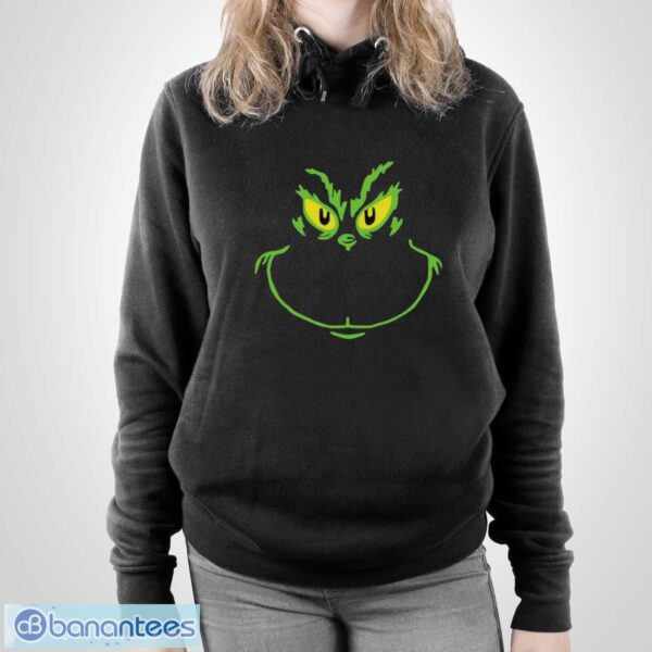 Grinch Smile Shirt, Funny Xmas Shirt, Grinch Christmas Movie Shirt - Unisex Pullover Hoodie