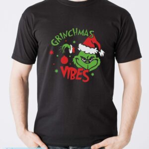 Grinchmas Vibes T-Shirt, Santa Grinch Shirt, Grinch Christmas Shirt - Men T-Shirt