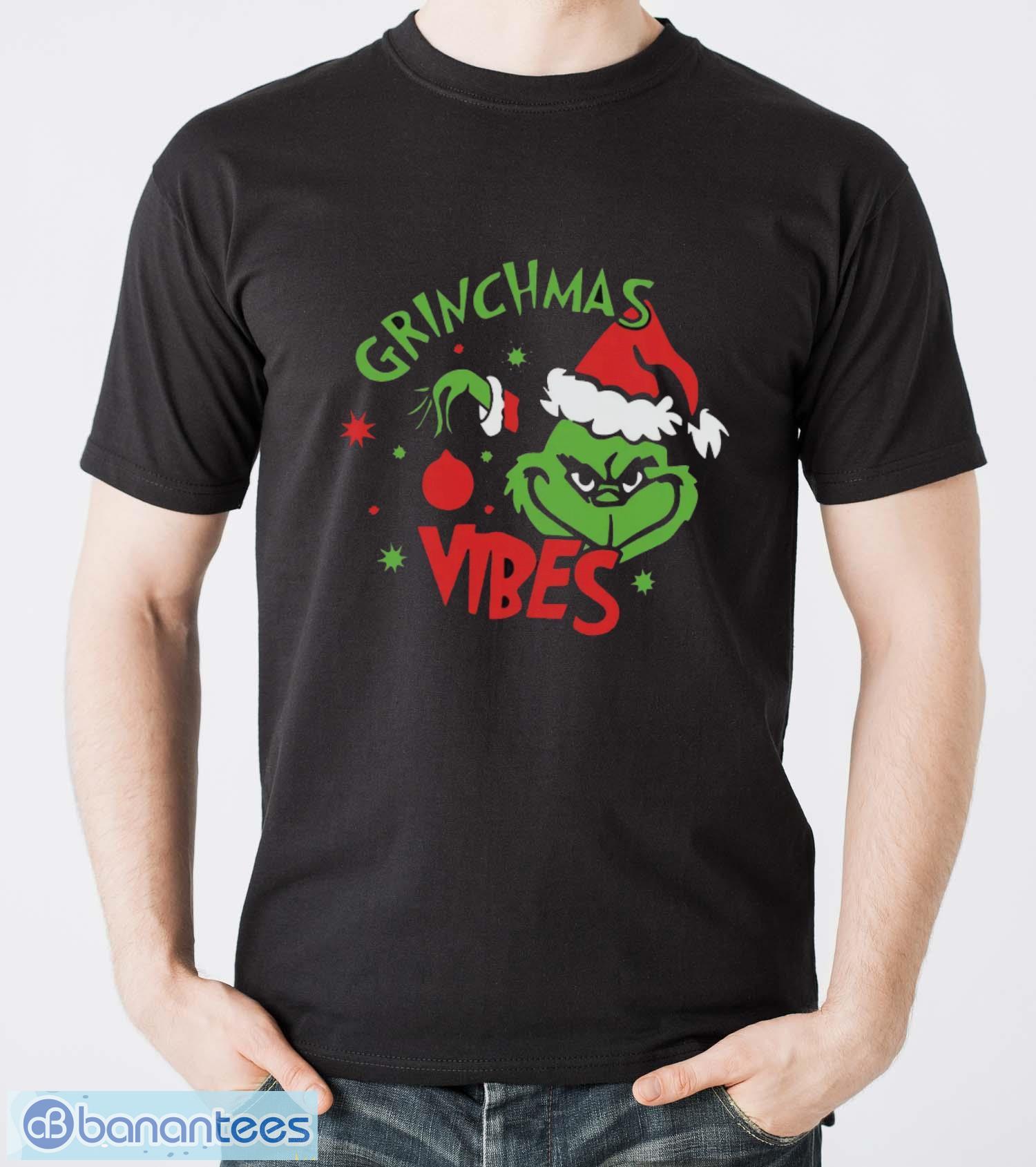grinchmas vibes t shirt santa grinch shirt grinch christmas shirt image Grinchmas Vibes T-Shirt, Santa Grinch Shirt, Grinch Christmas Shirt - Men T-Shirt