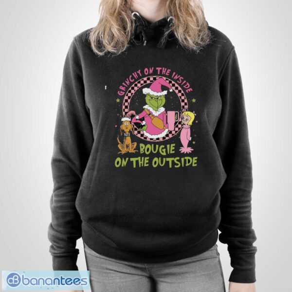Grinchy on the Inside Bougie on the Outside Shirt, Grinchy and Bougie Tee - Unisex Pullover Hoodie
