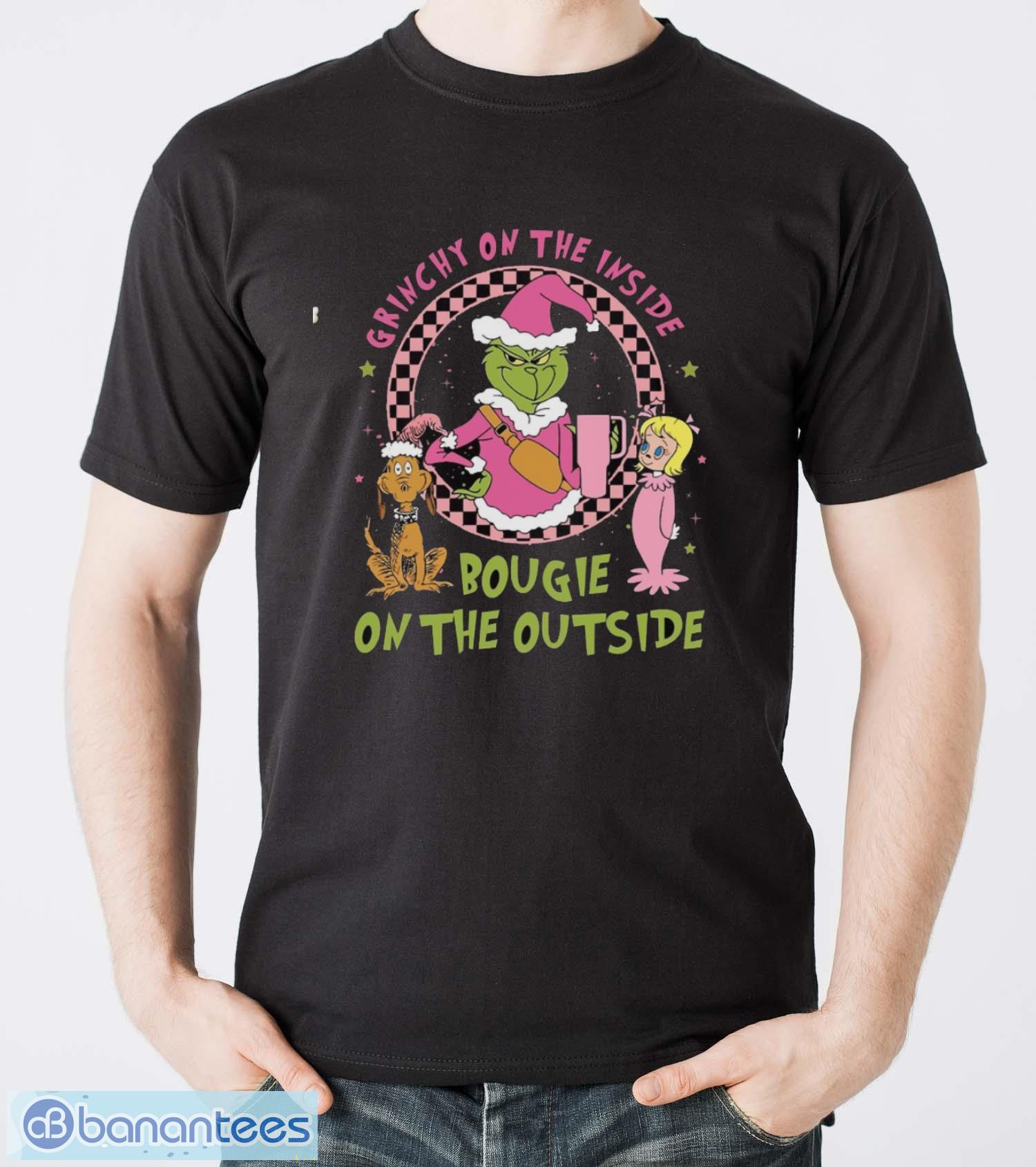 grinchy on the inside bougie on the outside shirt grinchy and bougie tee image Grinchy on the Inside Bougie on the Outside Shirt, Grinchy and Bougie Tee - Men T-Shirt