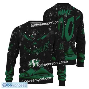 Christmas Grinch Face Saskatchewan Roughriders Snow Mountain 3D Hoodie, Tshirt, 3D Sweater Custom Number And Name - Grinch Face Saskatchewan Roughriders 3D Hoodie, Tshirt, 3D Sweater Custom Number And Name Photo 3